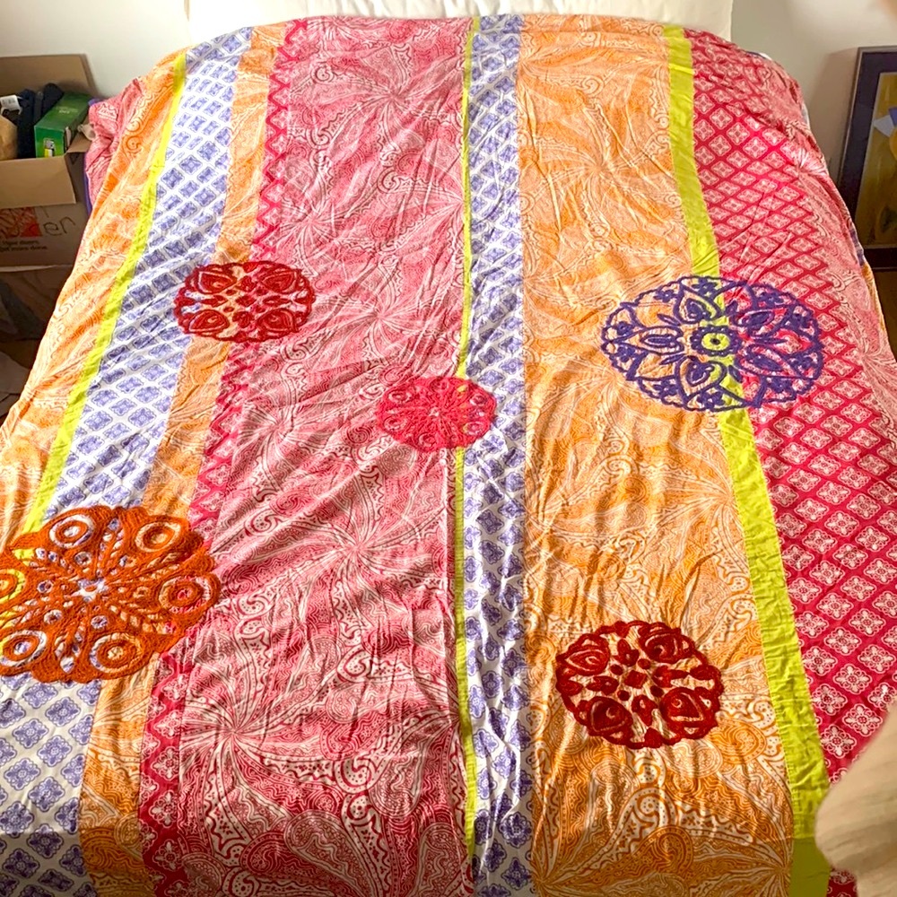 Full/ Queen Size BOHO Duvet Reversible- OFFERS WELCOME!